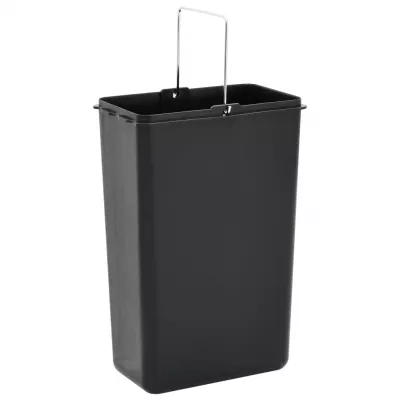 Coș de gunoi pentru reciclare, argintiu, oțel inoxidabil, 3x8L