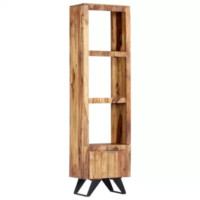 Comodă inaltă, 45 x 28 x 180 cm, lemn masiv de sheesham