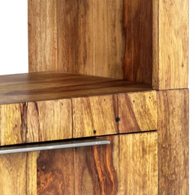 Comodă inaltă, 45 x 28 x 180 cm, lemn masiv de sheesham