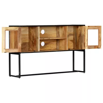 Comodă TV, 120 x 30 x 75 cm, lemn masiv reciclat