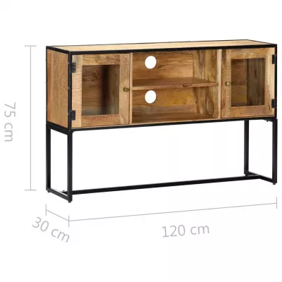 Comodă TV, 120 x 30 x 75 cm, lemn masiv reciclat