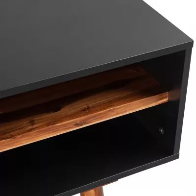 Comodă TV din lemn dur de salcâm, 120 x 35 x 50 cm