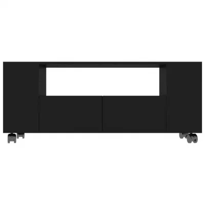 Comodă TV, negru, 120 x 35 x 43 cm, PAL