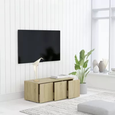Comodă TV, stejar Sonoma, 80 x 34 x 30 cm, PAL