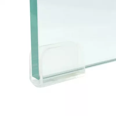 Comodă TV/Suport monitor, sticlă transparentă, 100 x 30 x 13 cm