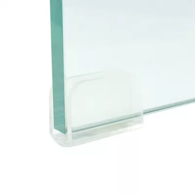 Comodă TV/Suport monitor sticlă transparentă 110 x 30 x 13 cm