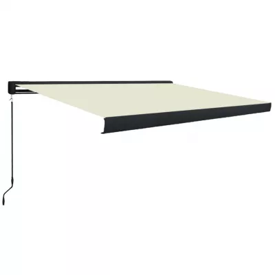Copertină manuală tip casetă, crem, 300 x 250 cm
