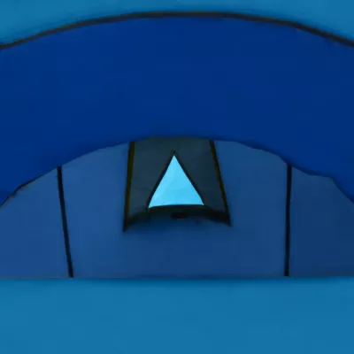 Cort camping 4 persoane, Bleumarin/Galben