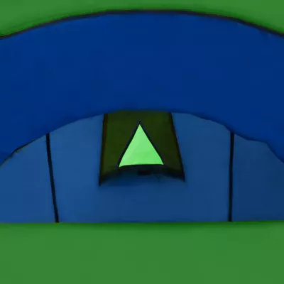 Cort camping 4 persoane, Bleumarin/Verde