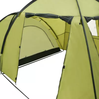 Cort camping tip iglu, 4 persoane, verde, 450 x 240 x 190 cm