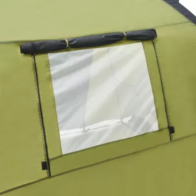 Cort camping tip iglu, 4 persoane, verde, 450 x 240 x 190 cm