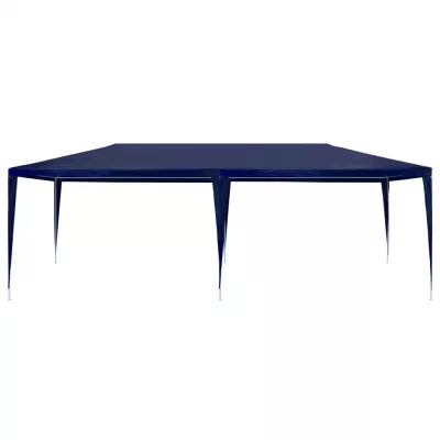 Cort de petrecere, albastru, 3 x 6 m, PE