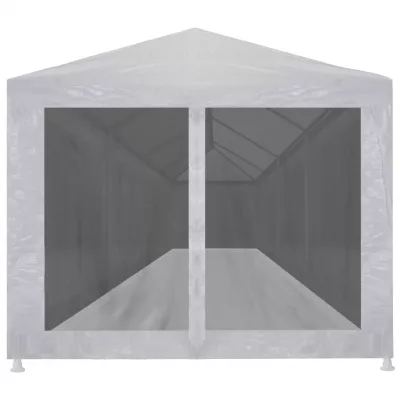 Cort de petrecere cu 10 pereți din plasă, 12 x 3 m