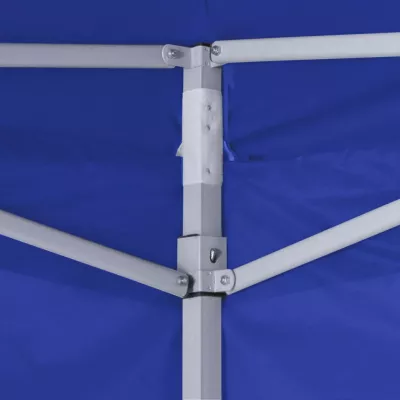 Cort de petrecere pliabil cu 4 pereți, albastru, 2 x 2 m, oțel