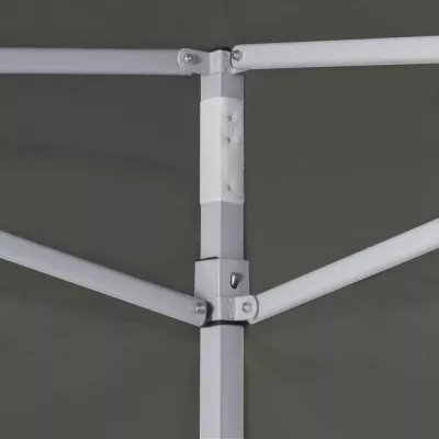 Cort de petrecere pliabil cu 4 pereți, antracit, 2 x 2 m, oțel