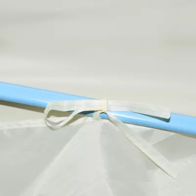 Cort de petrecere pliabil cu 5 pereți laterali, crem, 3 x 9 m