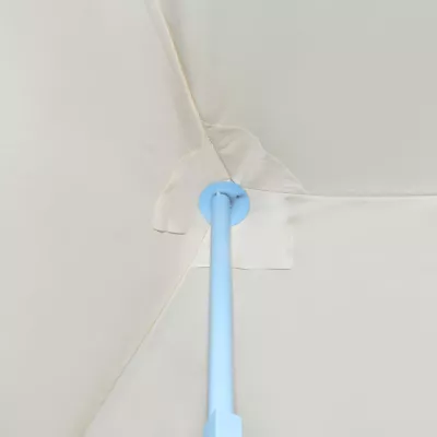 Cort de petrecere pliabil cu 8 pereți laterali, crem, 3 x 9 m