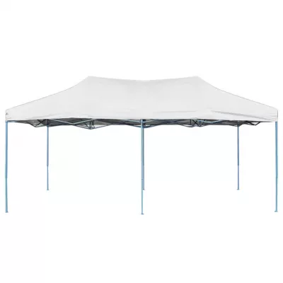 Cort de petrecere pliabil profesional, alb, 3 x 6 m, oțel
