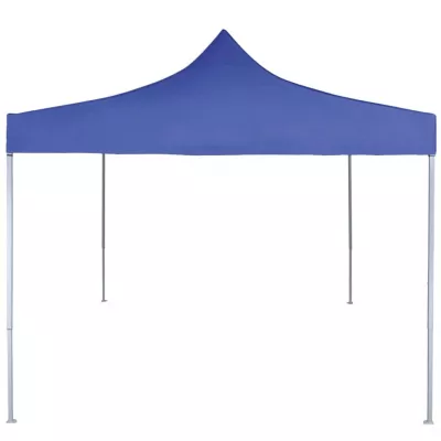 Cort de petrecere pliabil profesional, albastru, 2 x 2 m, oțel