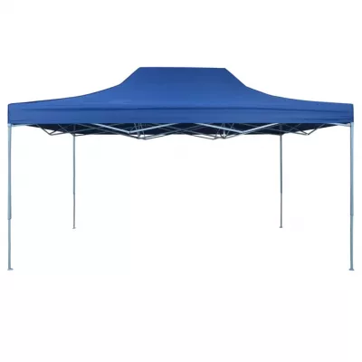 Cort de petrecere pliabil profesional, albastru, 3 x 4 m, oțel