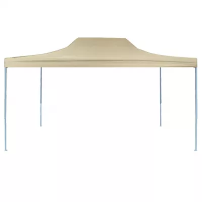 Cort de petrecere pliabil profesional, crem, 3 x 4 m, oțel