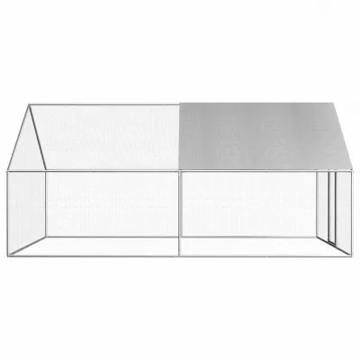 Coteț de exterior pentru păsări, 2,75x4x1,92 m, oțel galvanizat