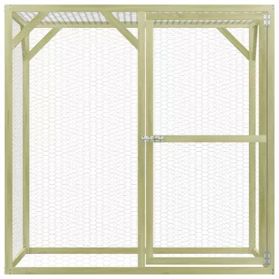 Coteț de găini, 1,5 x 1,5 x 1,5 m, lemn de pin tratat