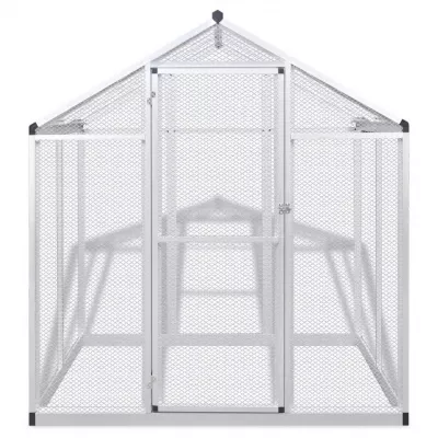 Coteț păsări de exterior, aluminiu, 178 x 122 x 194 cm