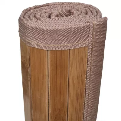 Covor de baie din bambus, 60 x 90 cm, maro