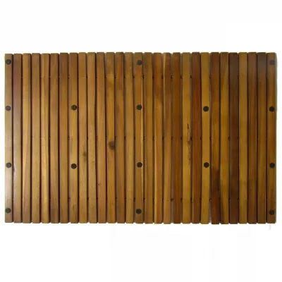 Covor pentru baie din lemn de salcâm 80 x 50 cm, 3 buc.