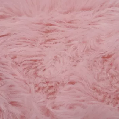 Covor, roz, 60 x 90 cm, imitație blană de oaie