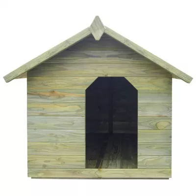 Cușcă câine de grădină, acoperiș detașabil, lemn pin tratat