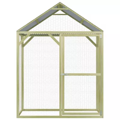 Cușcă de pui, 1,5 x 1,5 x 2 m, lemn de pin tratat