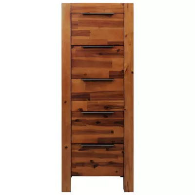 Cufăr cu sertare, lemn masiv de acacia, 45 x 32 x 115 cm