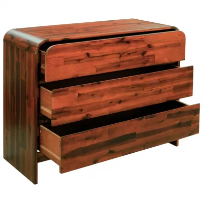 Cufăr cu sertare, lemn masiv de acacia, 90 x 37 x 75 cm