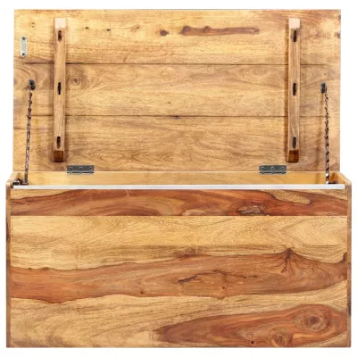 Cufăr de depozitare, 80 x 40 x 40 cm, lemn masiv de sheesham