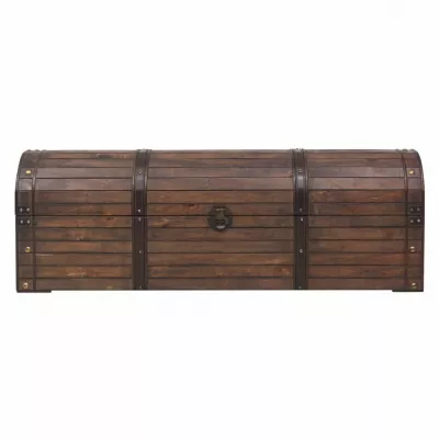 Cufăr de depozitare, lemn masiv, stil vintage 120 x 30 x 40 cm
