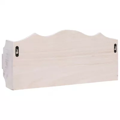 Cuier de perete, alb, 50 x 10 x 23 cm, lemn