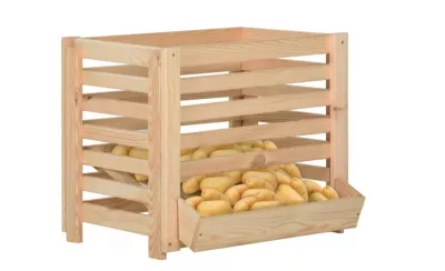 Cutie de cartofi, 60x40x50 cm, lemn de pin