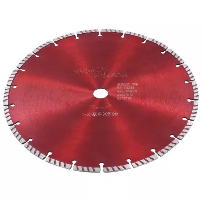 Disc diamantat de tăiere cu turbo, oțel, 300 mm