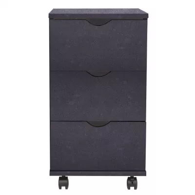 Dulap cu sertare, 33 x 45 x 60 cm, negru