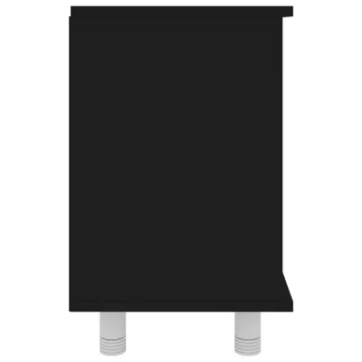 Dulap de baie, negru, 60 x 32 x 53,5 cm, PAL