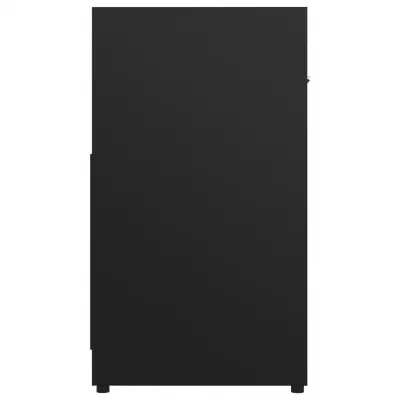 Dulap de baie, negru, 60 x 33 x 58 cm, PAL