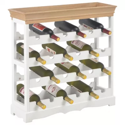 Dulap de vinuri, alb, 70 x 22,5 x 70,5 cm, MDF