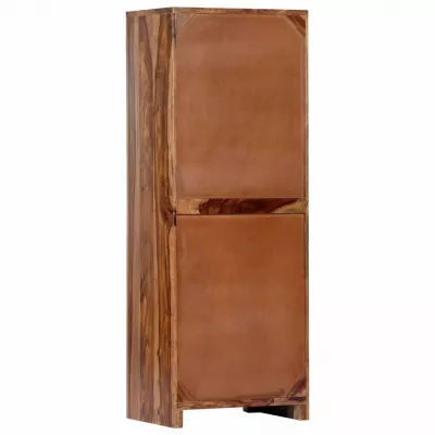 Dulap lateral, 40 x 30 x 110 cm, lemn masiv de sheesham