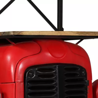 Dulap vinuri design tractor 49x32x183cm lemn masiv de mango