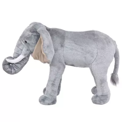 Elefant de jucărie din pluș, gri XXL