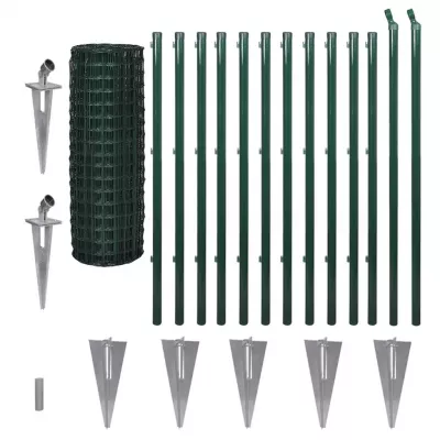Euro gard, verde, 25 x 1,2 m, oțel