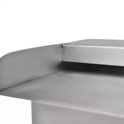 Fântână piscină dreptunghiulară LED-uri 30 cm oțel inoxidabil
