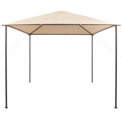 Foișor pavilion cort, baldachin, 3x3 m oțel, bej